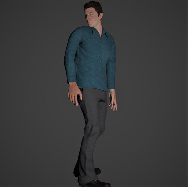 3D rigged male character model - TurboSquid 1712556