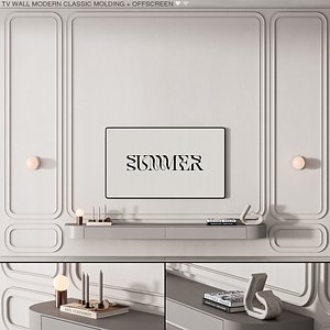 227 tv wall kit 09 modern classic molding 01