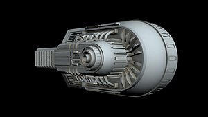 3D model starship