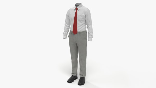 Ilustração 3d de um traje formal de terno sob medida para ocasiões