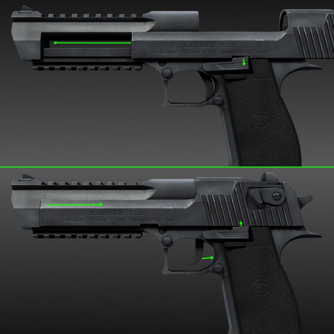 3d Model Ready Desert Eagle