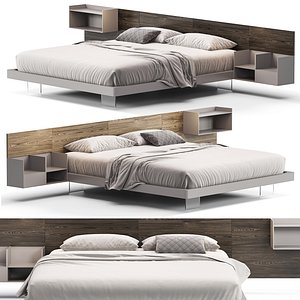 Diotti California Wood Bed