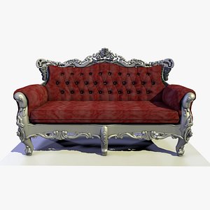 3D baroque classic chair
