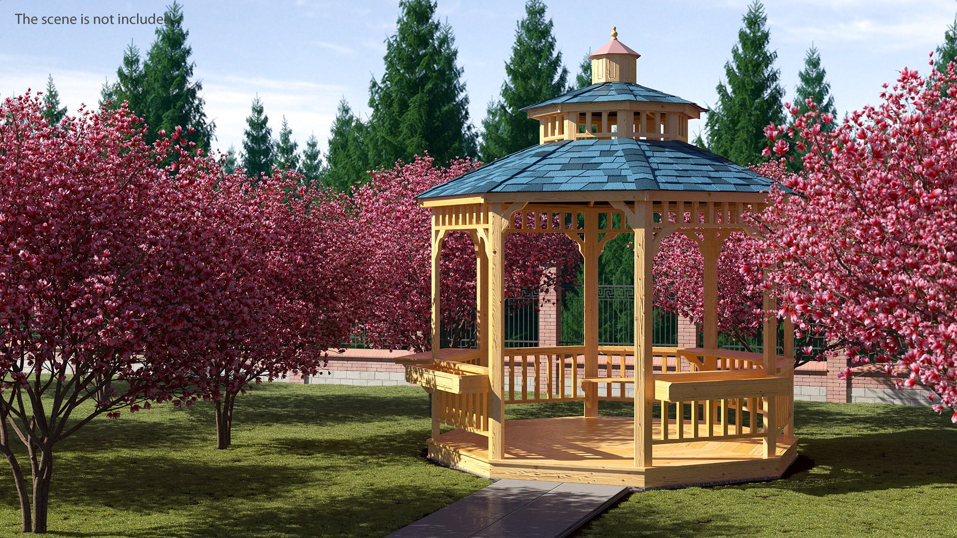 Gazebo Pavilion Structure 3D model preview