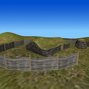 viking settlement 3D model