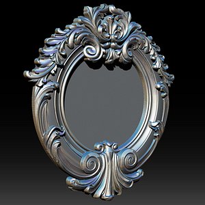 3D mirror classical carved frame