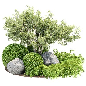 Garden Plants Collection V353 3D