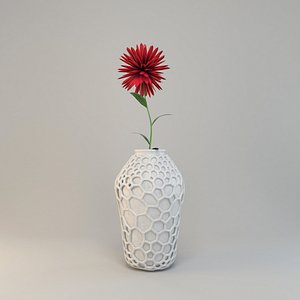 3D decorative vase model