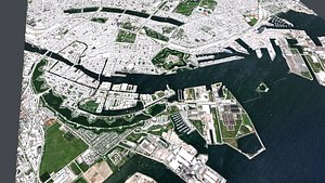 Cityscape Copenhagen Denmark 3D model