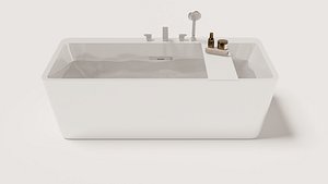 BathTub Low Poly 3D model