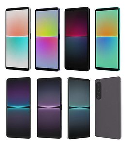 3D model Sony Xperia 1 IV And 10 IV