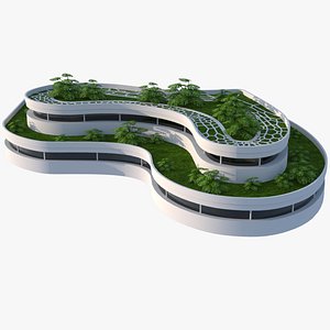 Sci-Fi Futuristic Building Concept 22 model