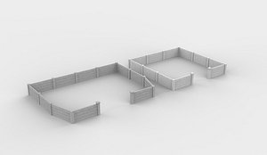 Concrete Wall 03 3D model 3D model