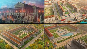 Roman Temples 3D model