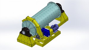 960X3000 mm BALL MILL 3D model 3D model