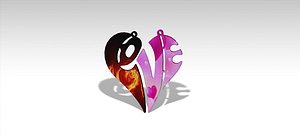 3D gifts loved model