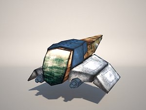 3ds max ship gun