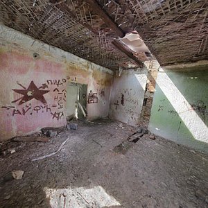 destroyed room