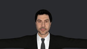 Javier Bardem Hyper Realistic Full Body Fully Rigged 3D Character 3D