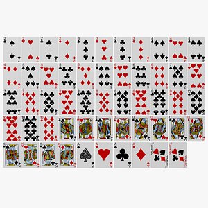 deck playing cards 3D model