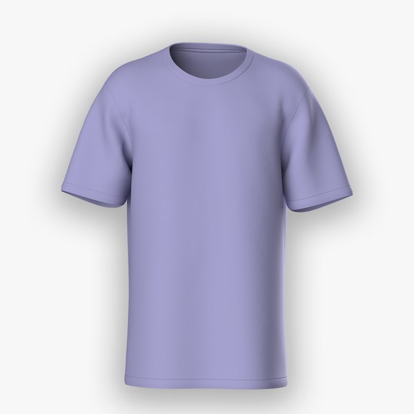 3D Round Neck Top Tee Design model