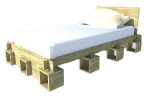 3D couch bed