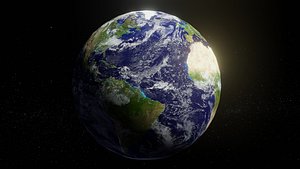 photorealistic earth 2k 3D model