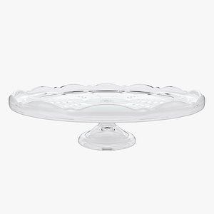 3D model Glass cake stand 2