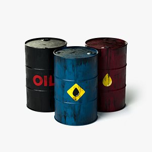 Oil Barrel Clean and Dirty PBR