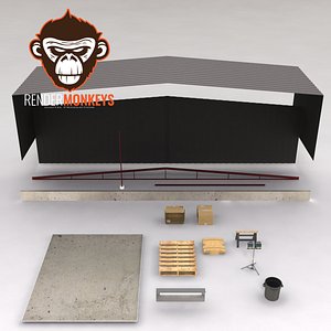 3d ware house model