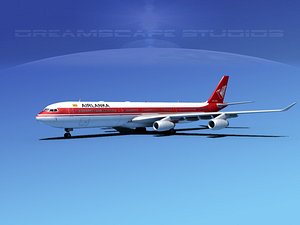 3d model airline a340-600 airbus a340