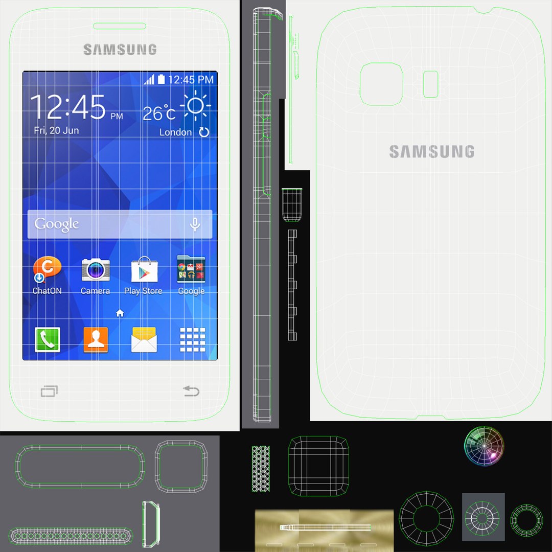 3ds Max Smartphone Samsung Galaxy Young