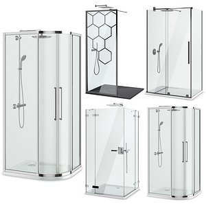 Showers Radaway, West One Bathrooms and Ideal set 122 3D