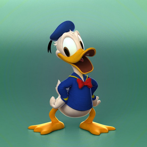 donald duck 3d model