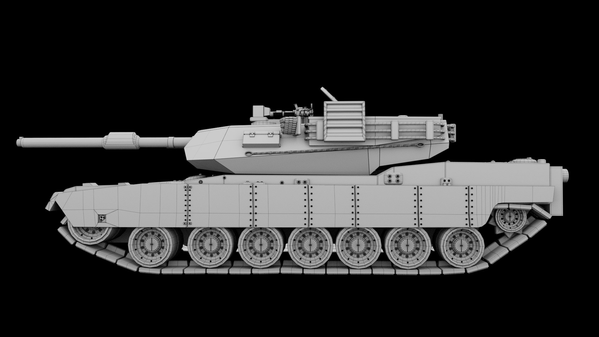 M1A1 Abrams Tank 3D Model - TurboSquid 2204976