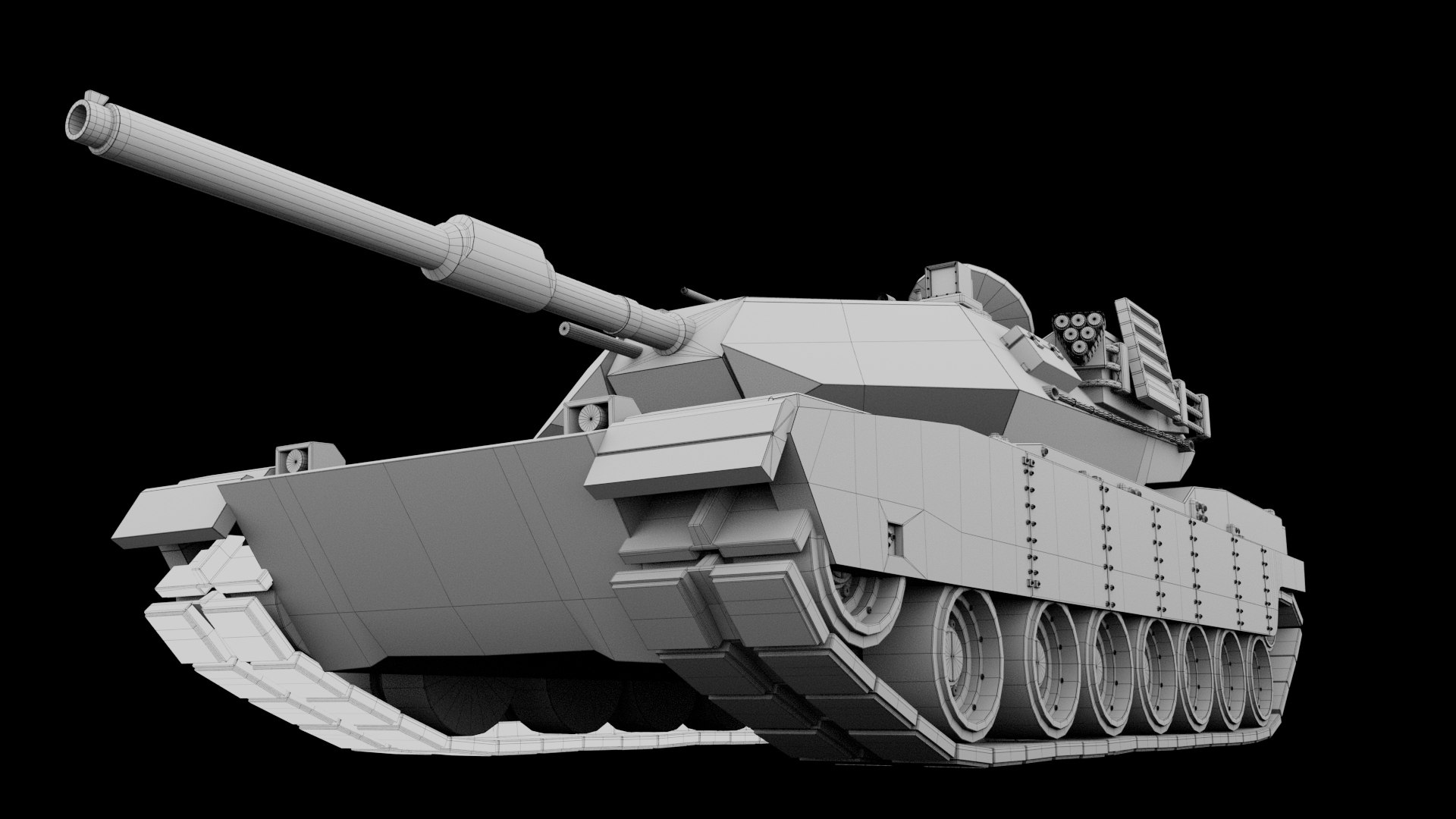 M1A1 Abrams Tank 3D Model - TurboSquid 2204976