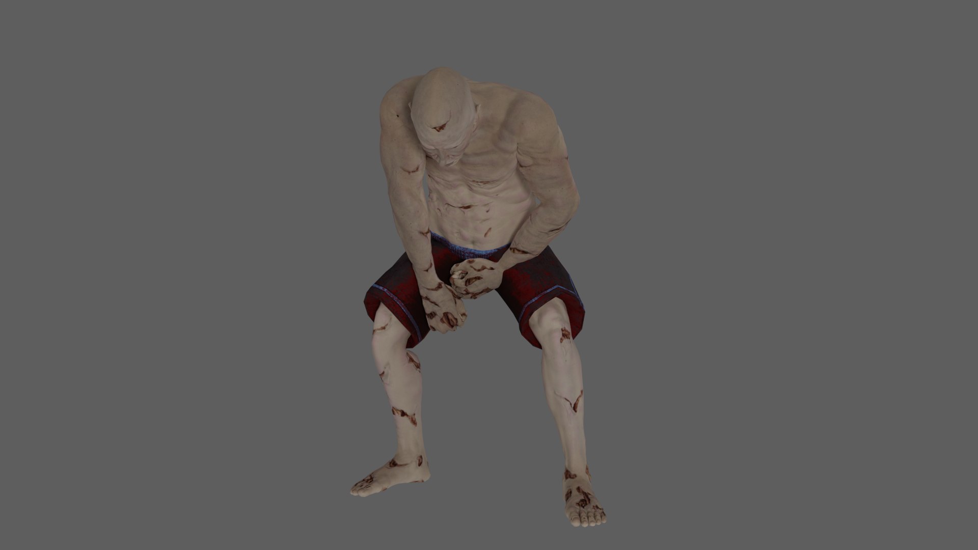 Rigged Zombie 01 3D - TurboSquid 1930235