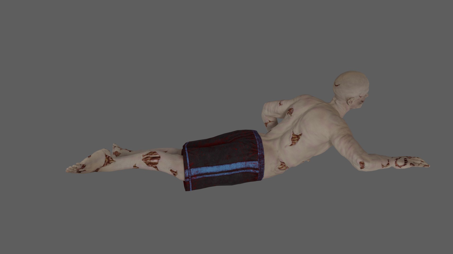 Rigged Zombie 01 3D - TurboSquid 1930235