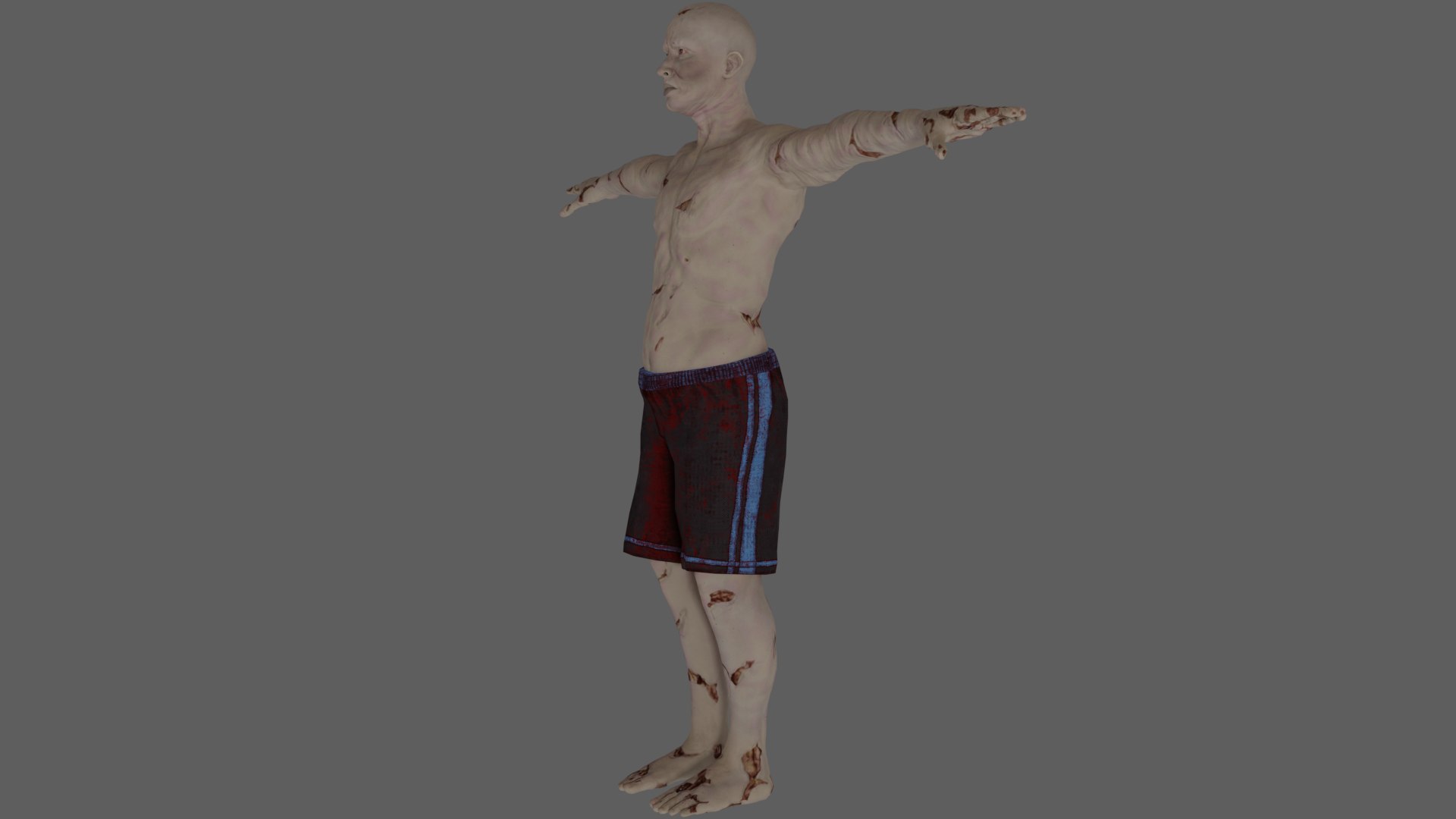 Rigged Zombie 01 3D - TurboSquid 1930235