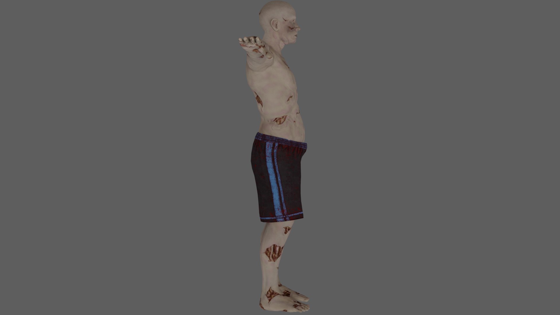 Rigged Zombie 01 3D - TurboSquid 1930235