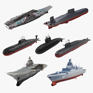 Russian Military Vessels Collection 2 3D