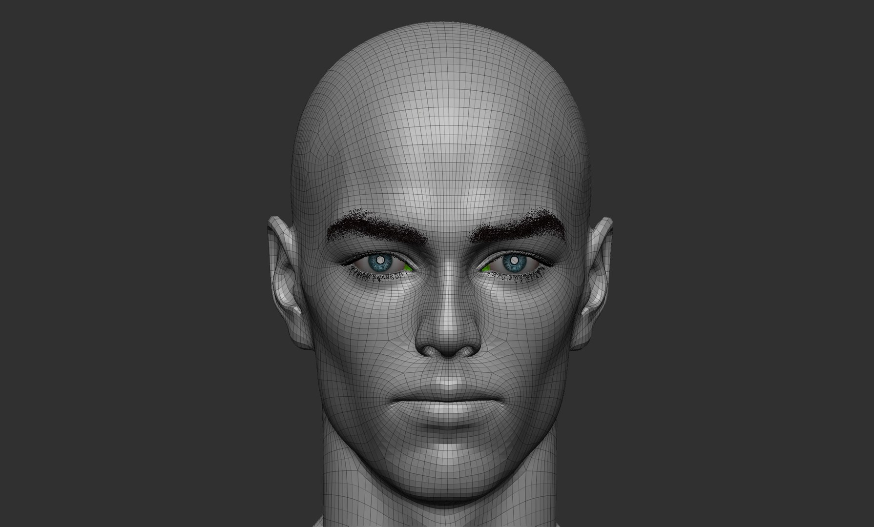 Slavic Male Head Low Poly 3D Model - TurboSquid 2259789