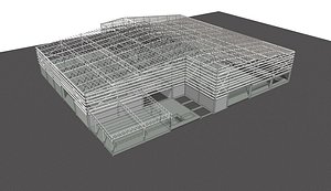 3D model Warehouse structure 2318