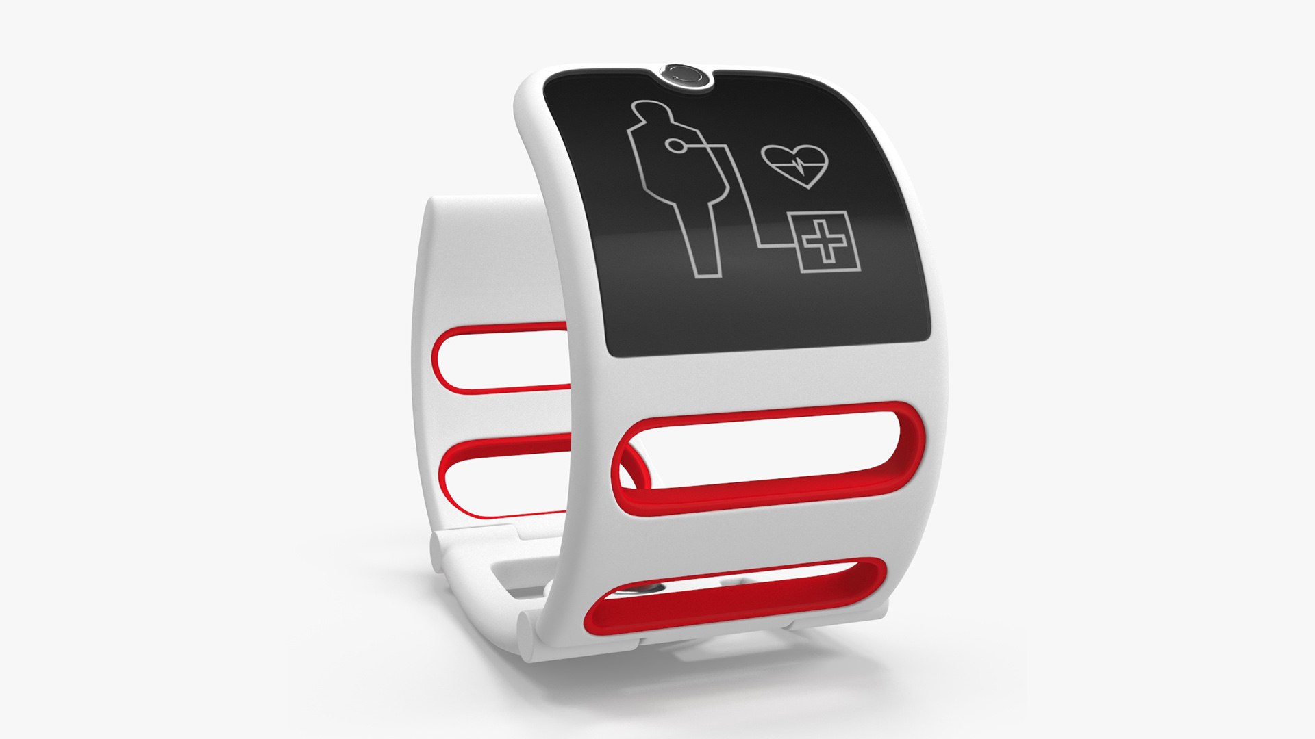 Design Medical Bracelet Red 3D model preview