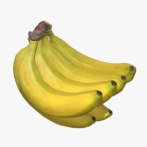 3D Babanas Low Poly