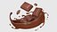 Colección de modelos 3D de 34 mallas de chocolate líquido Splash