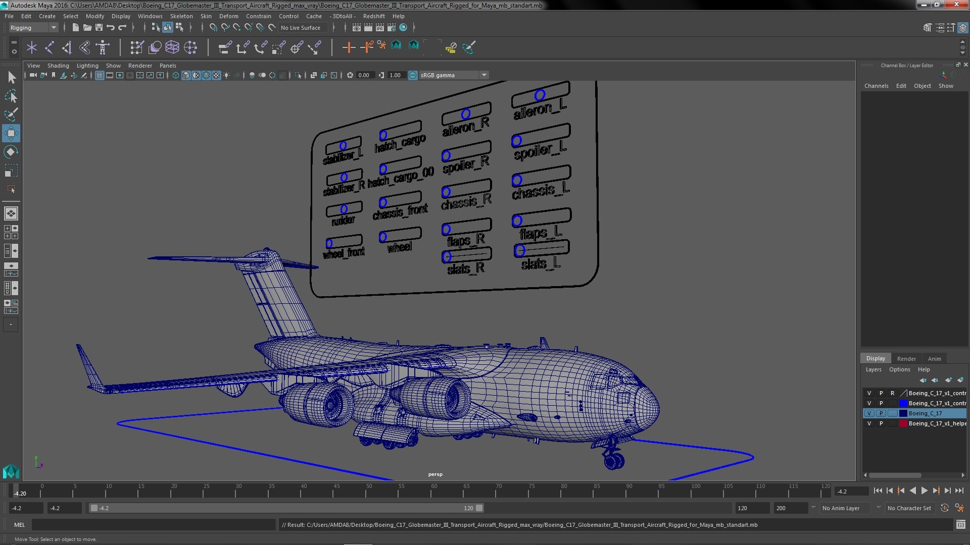 Boeing C17 Globemaster III Transport Aircraft Rigged for Maya 3D https://p.turbosquid.com/ts-thumb/GO/xY4y5Q/Qg/boeingc17globemasteriiitransportaircraftriggedformaya3dsmodel043/jpg/1680183749/1920x1080/fit_q87/86904ef6b0f5ea4fbcac68e59f30e5c73a9a7e46/boeingc17globemasteriiitransportaircraftriggedformaya3dsmodel043.jpg