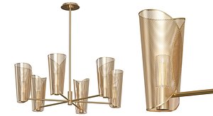 Plivot Large  Chandelier 3D model