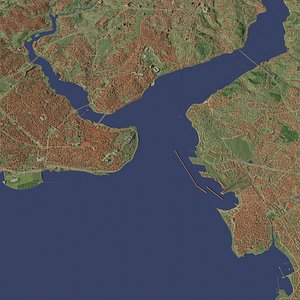 Istanbul Turkiye - city and urban 3D