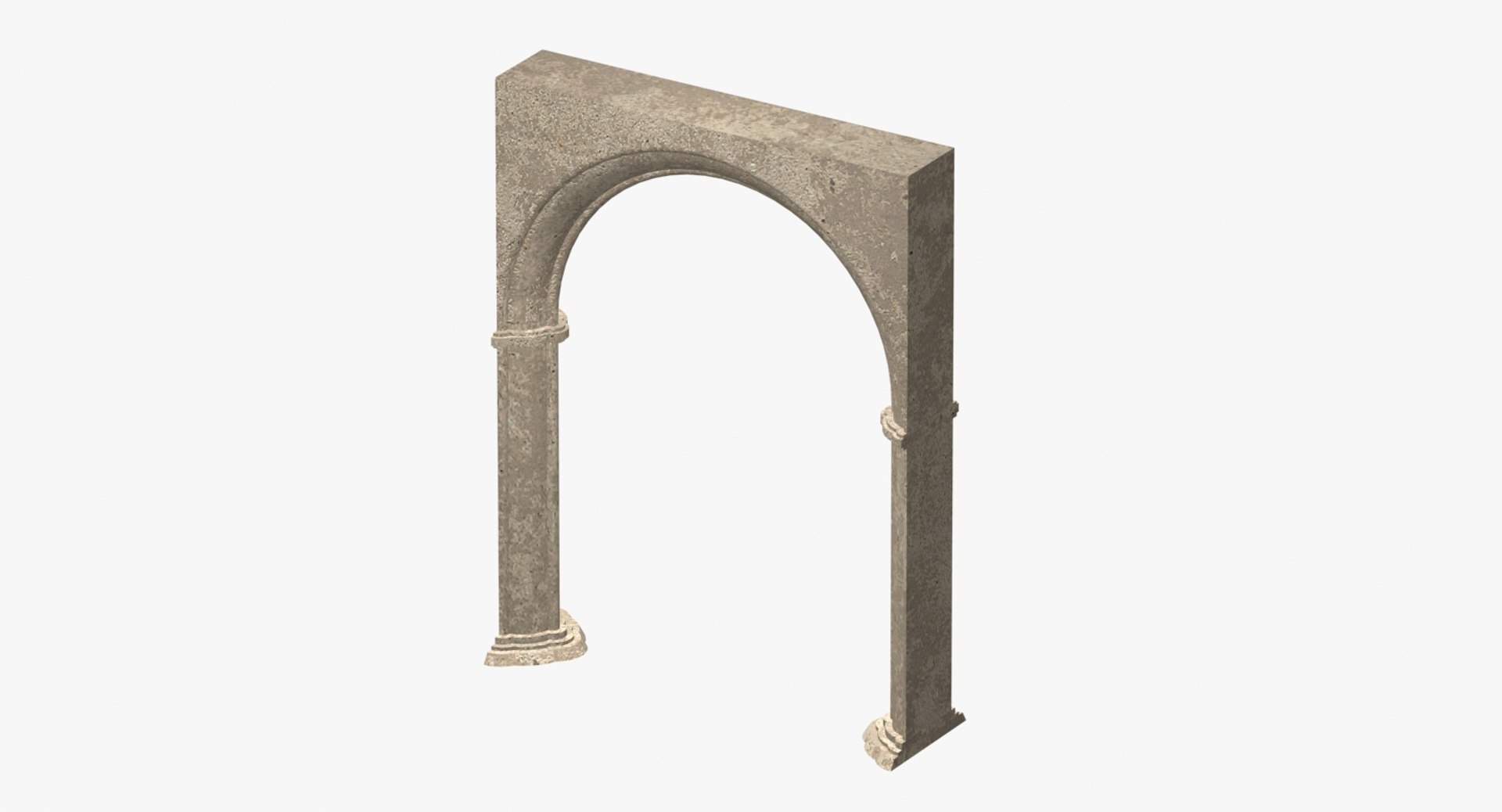Weathered Archway 3d Obj